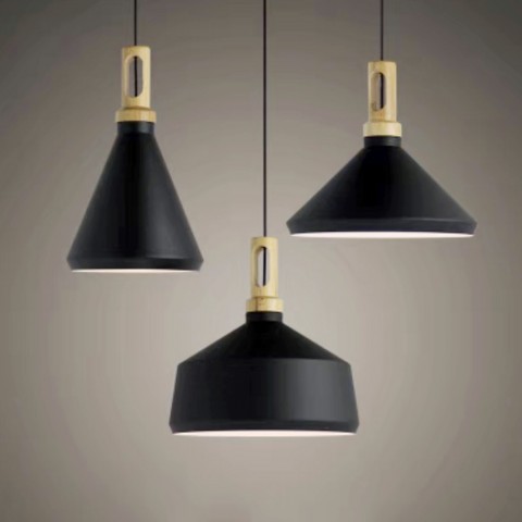 ĐÈN THẢ TRẦN ABC DECOR, CÓ CHUÔI GỖ