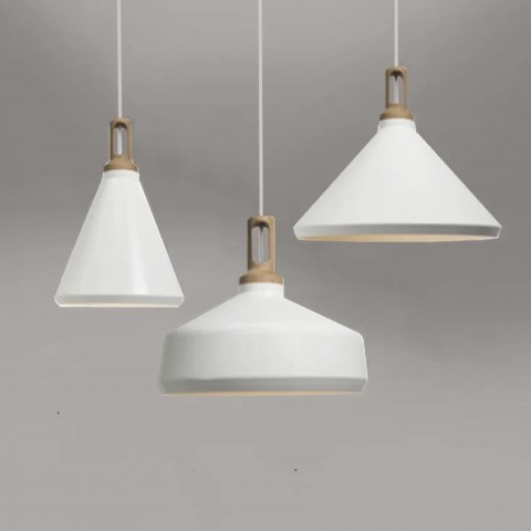 ĐÈN THẢ TRẦN ABC DECOR, CÓ CHUÔI GỖ